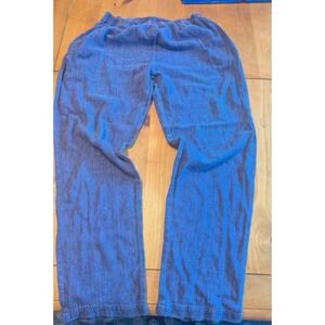 Vintage Toofan Mens Blue /Purple Textured 100% Cotton Lounge Pants L